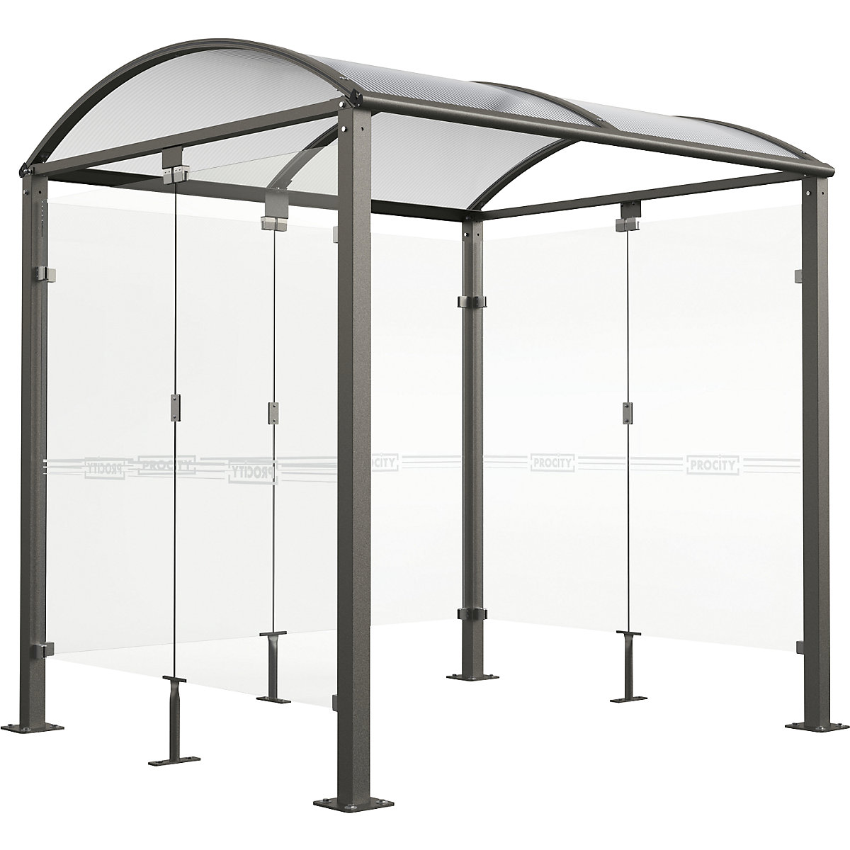 Abri pour vélos avec paroi en verre &ndash; PROCITY
