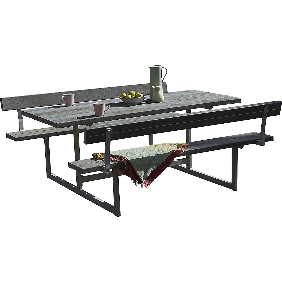 Ensemble table et bancs pour 6 personnes (Illustration du produit 4)-3