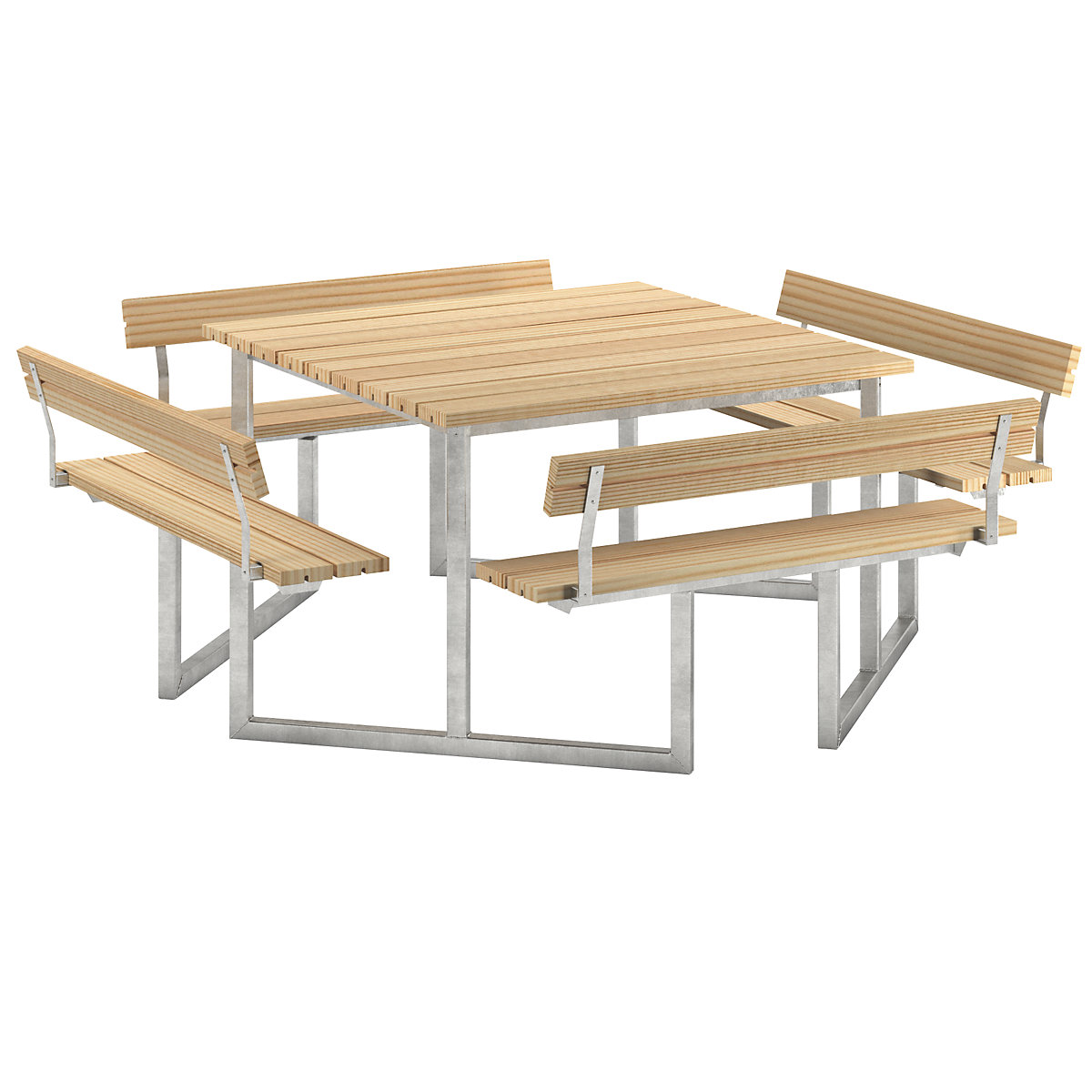 Ensemble table et bancs pour 8 personnes