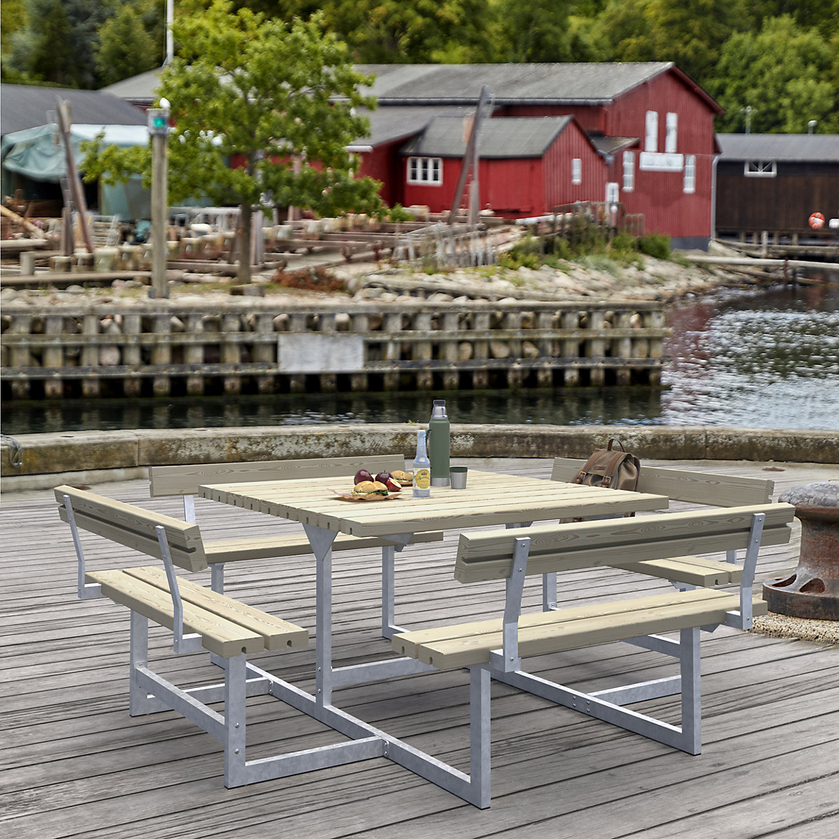 Ensemble table et bancs pour 8 personnes (Illustration du produit 2)-1