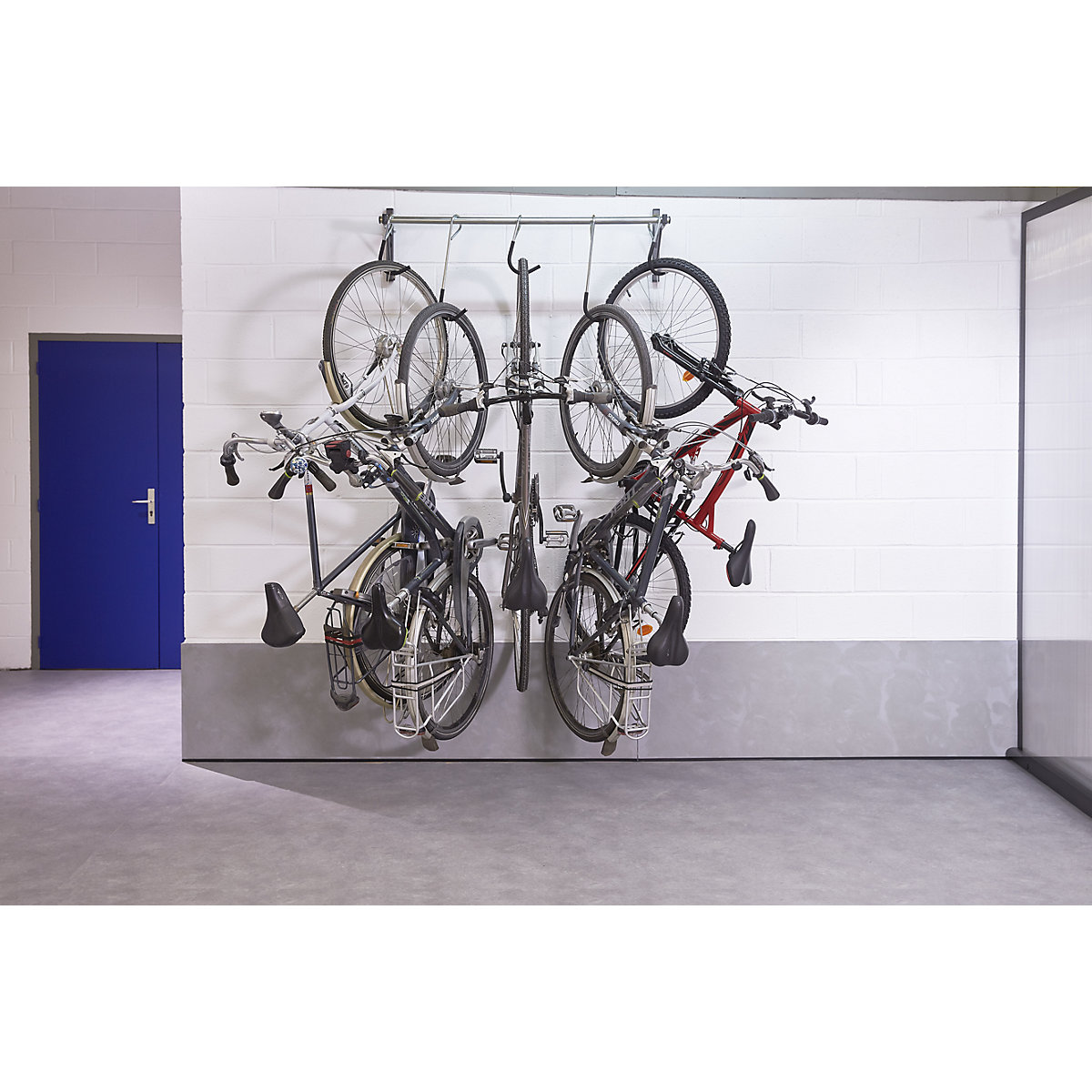 Support mural coulissant pour 5 vélos – Mottez (Illustration du produit 5)-4