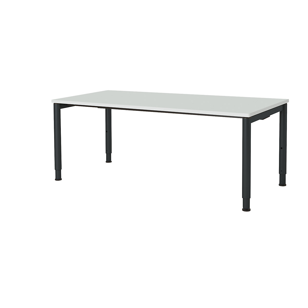 Négyszögletes asztal, körcsőből készült láb &ndash; mauser