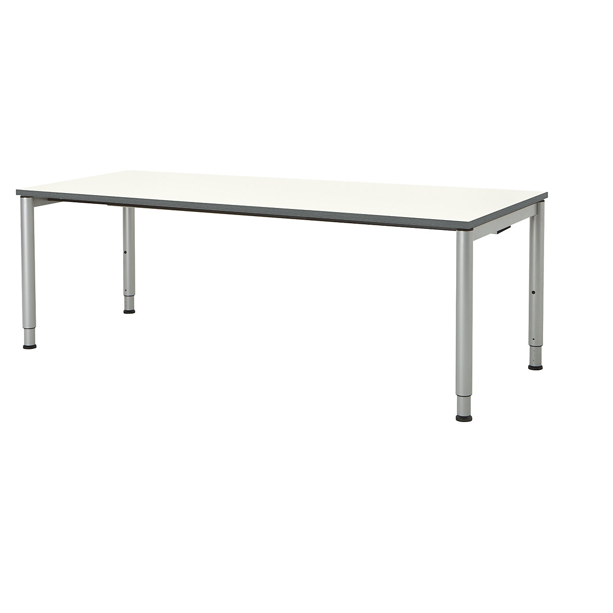 Négyszögletes asztal, körcsőből készült láb &ndash; mauser