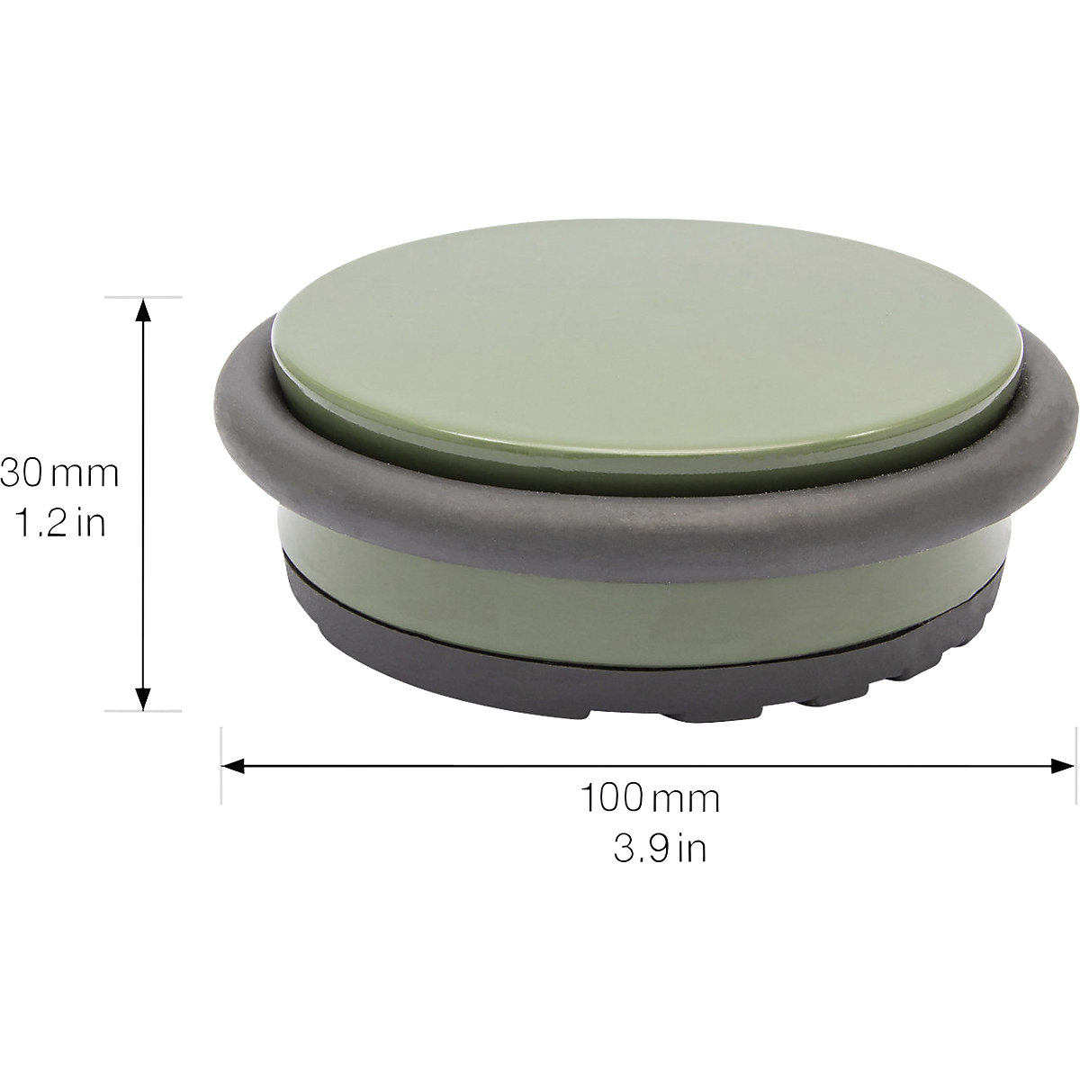 BIG DISK padlóra szerelhető ajtóütköző – Wagner (Termék képe 2)-1