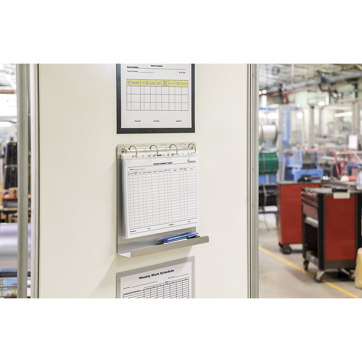 Gyűrűs irattartó mágneses 4 gyűrűs mechanizmussal, léccel – Tarifold (Termék képe 2)-1