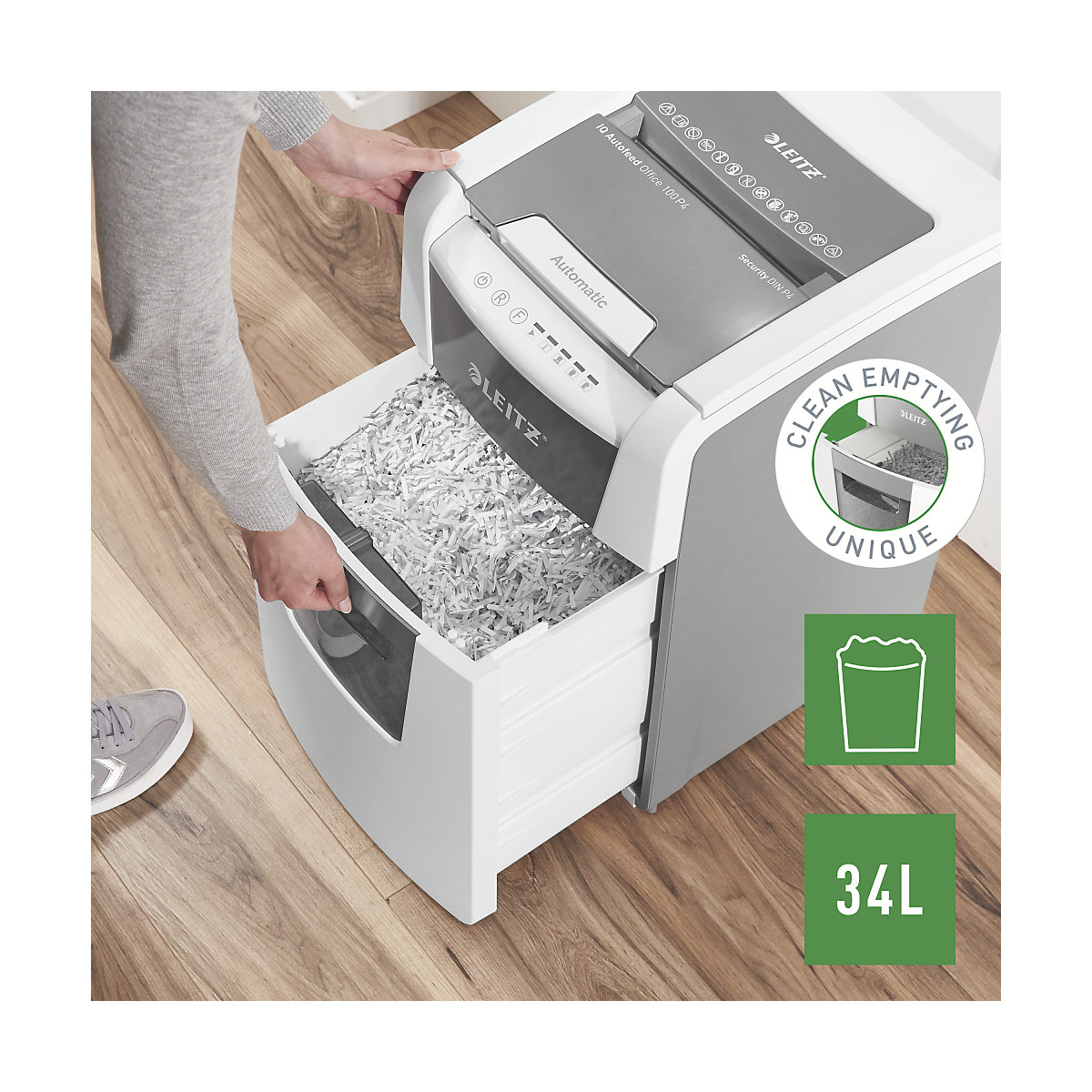 IQ Autofeed Small Office iratmegsemmisítő – Leitz (Termék képe 10)-9