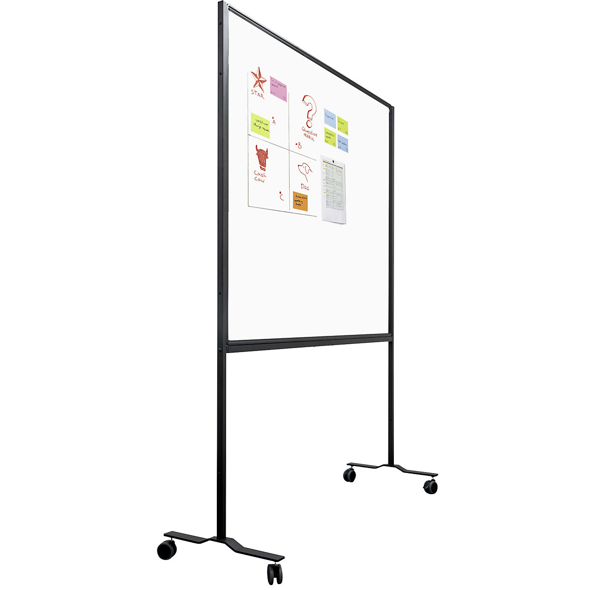 WORKBOARD mobil fehér tábla – eurokraft pro (Termék képe 5)-4