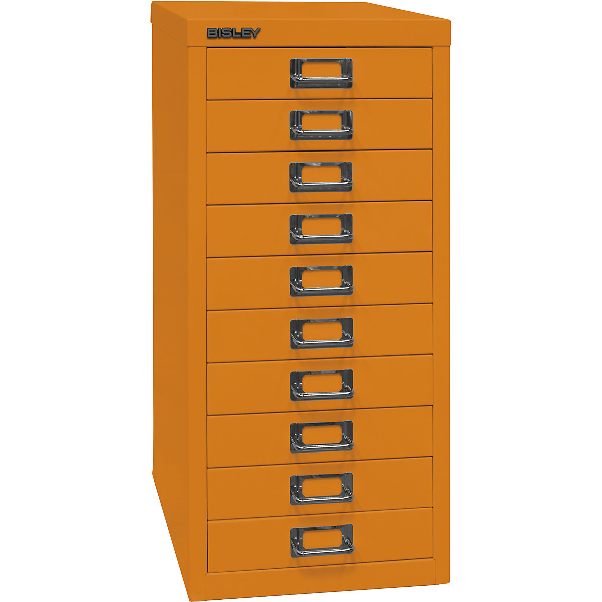 MultiDrawer™ 29-es sorozat – BISLEY, DIN A4, 10 fiók, narancssárga-2