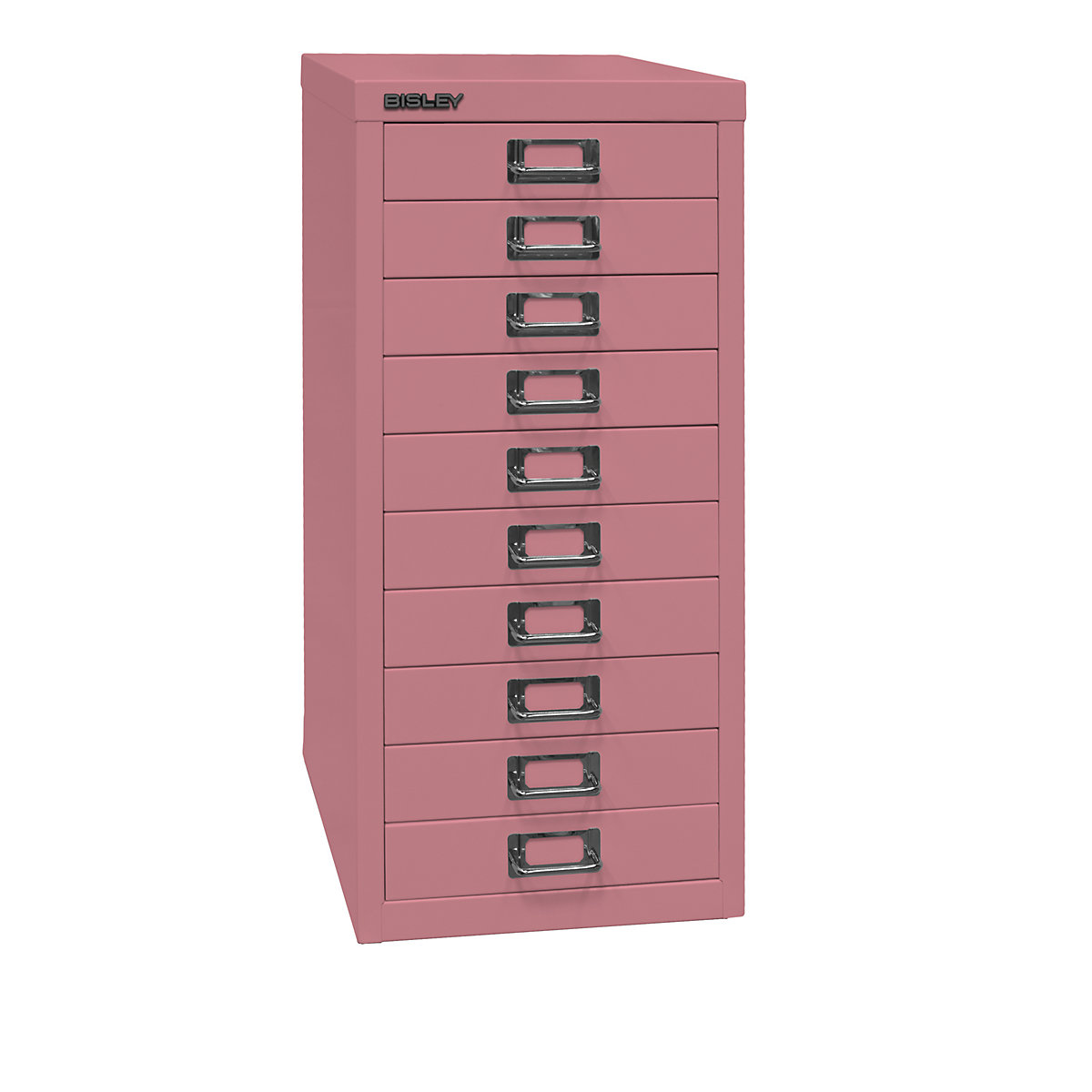 MultiDrawer™ 29-es sorozat – BISLEY, DIN A4, 10 fiók, rózsaszín-5