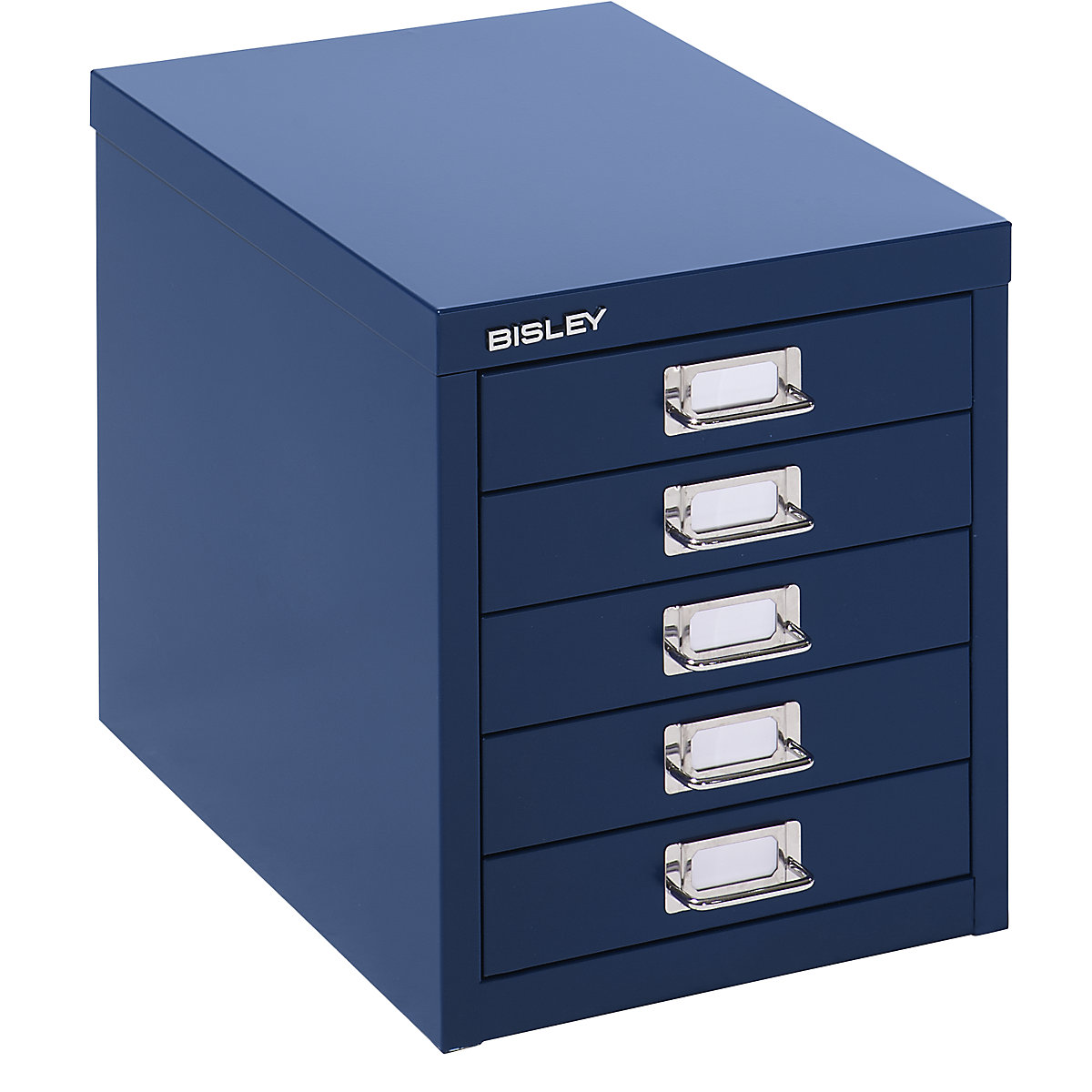 MultiDrawer™ 39-es széria – BISLEY, DIN A4, 5 fiók, oxfordi kék-5