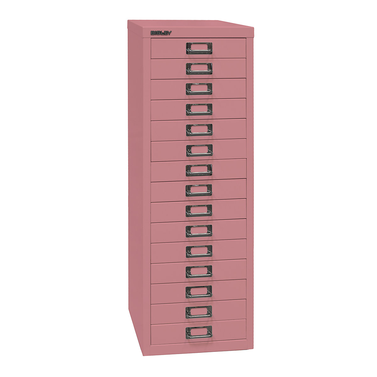 MultiDrawer™ 39-es széria – BISLEY, DIN A4, 15 fiók, rózsaszín-5