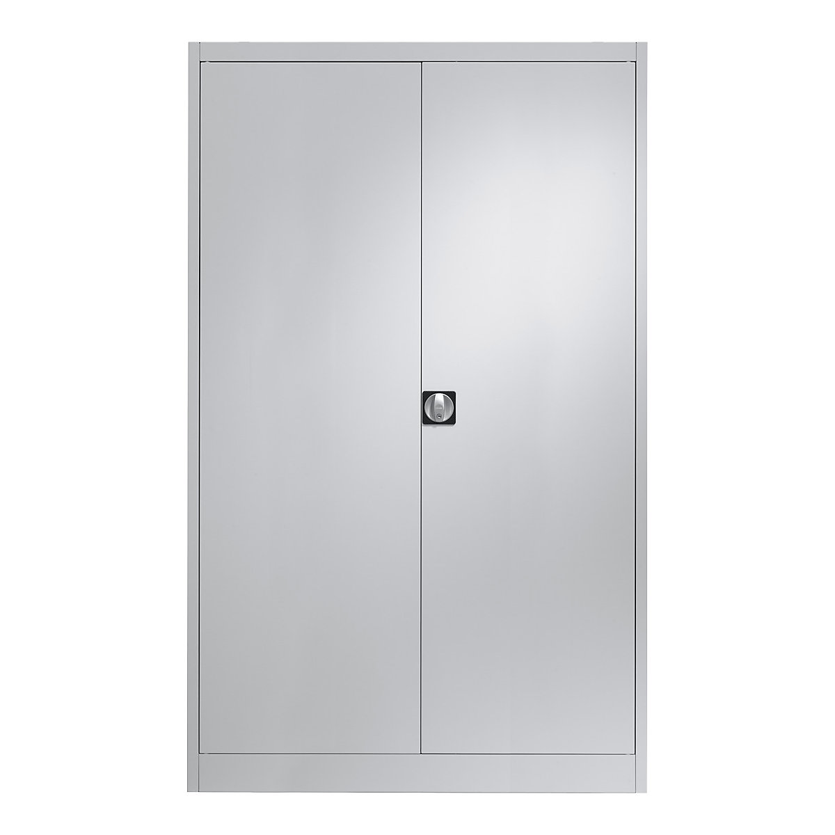 Szárnyas-ajtós acélszekrény – mauser, 4 polc, szélesség 1200 mm, világosszürke, külső mélység 420 mm-8