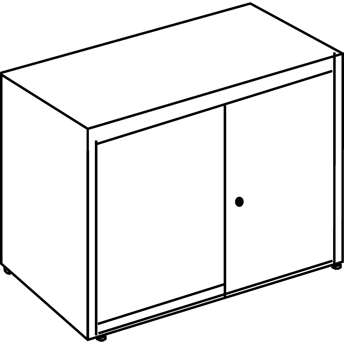 Tolóajtós szekrény, zajelnyelő – mauser (Termék képe 2)-1
