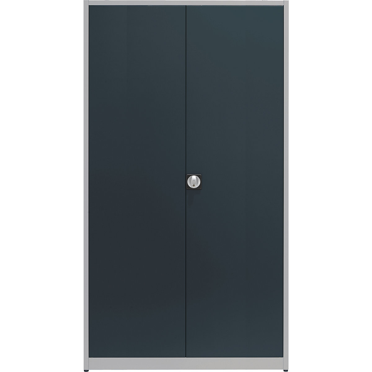 Univerzális szekrény, extra magas – mauser, ma x szé x mé 2200 x 1200 x 420 mm, fehéralumínium / antracitszürke
