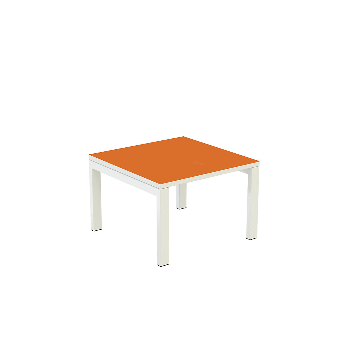easyDesk® kiegészítő asztal – Paperflow, ma x szé x mé 400 x 600 x 600 mm, narancssárga-10