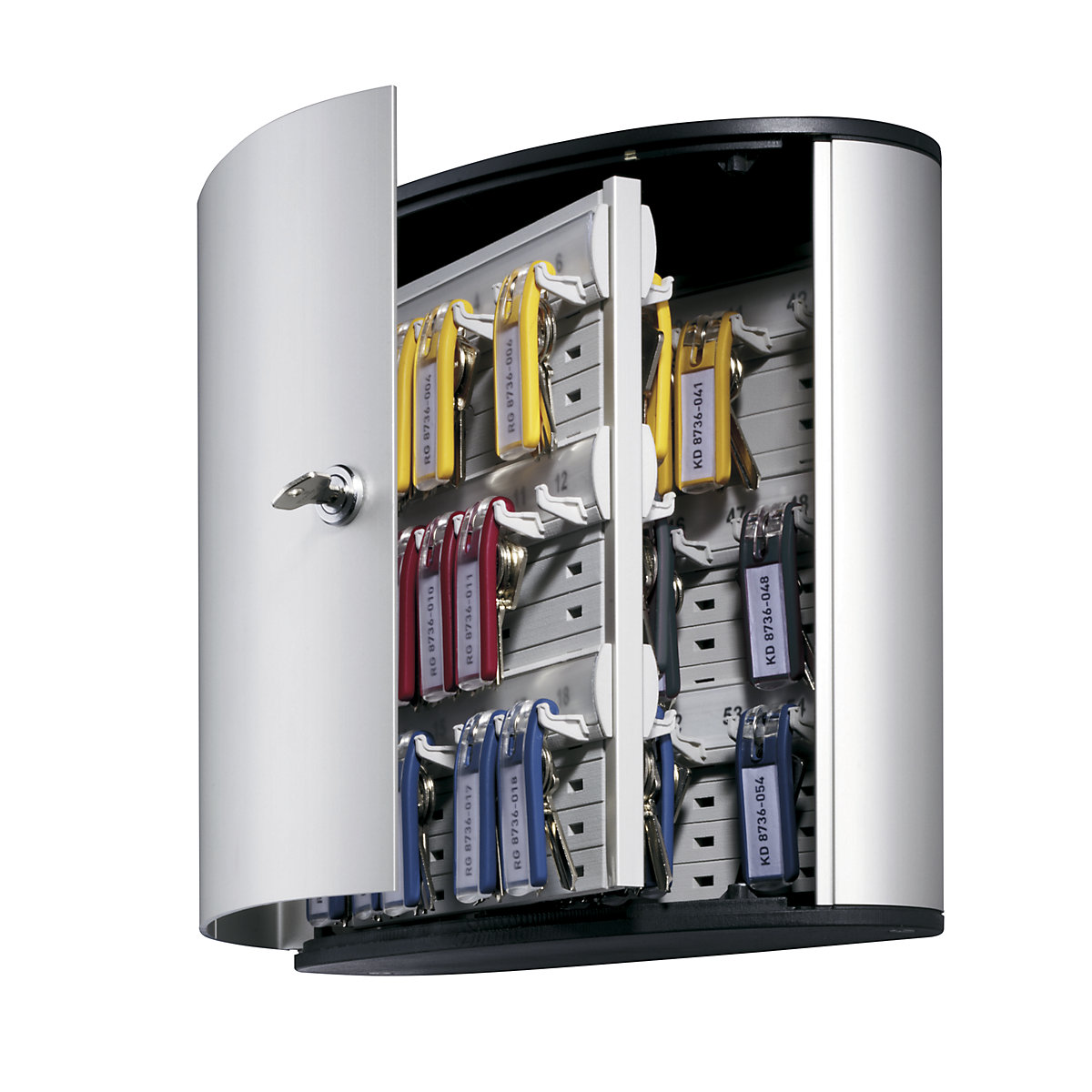 Formatervezett kulcstároló doboz – DURABLE, biztonsági hengerzárral, ma x szé x mé 280 x 300 x 118 mm, 54 akasztó-8