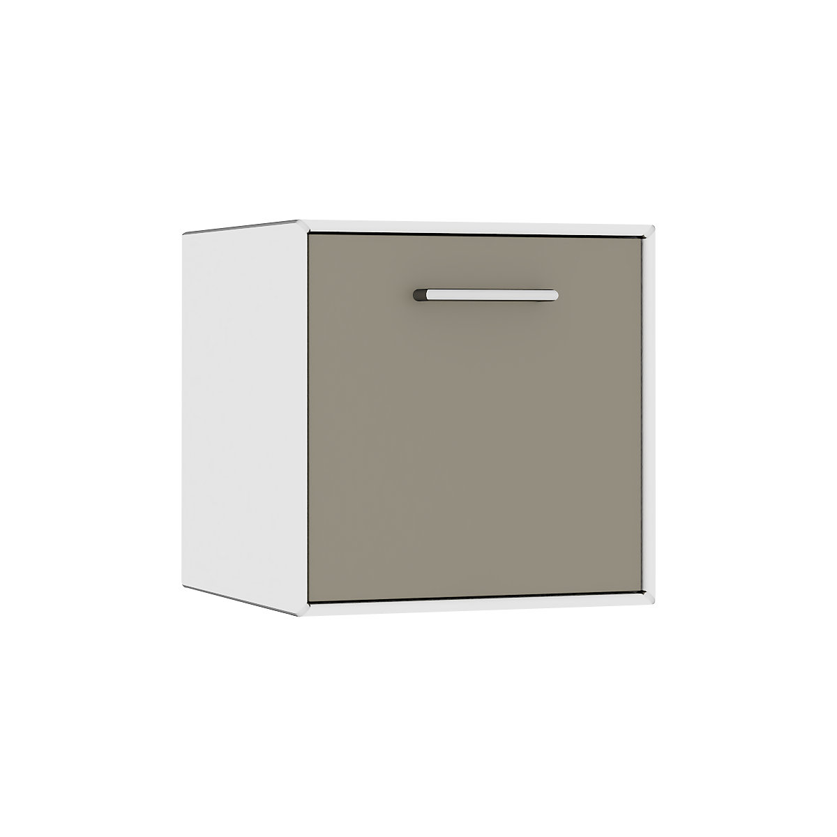 Egyes doboz, függő – mauser, 1 fiók, szélesség 385 mm, tiszta fehér / bézsesszürke-7