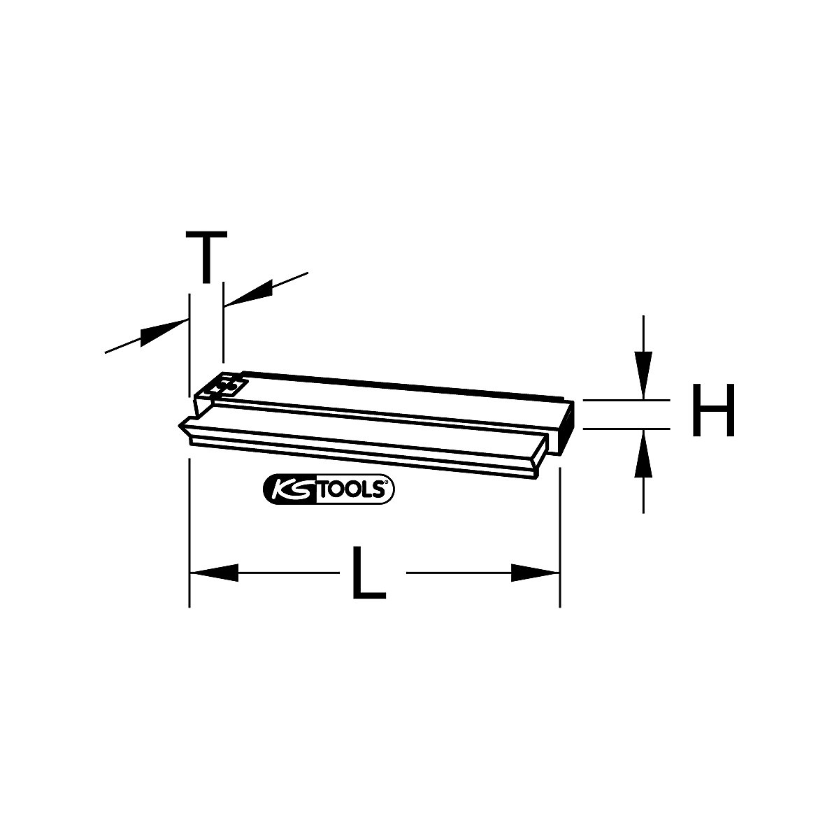 Kontúrmérő, műanyag – KS Tools (Termék képe 4)-3