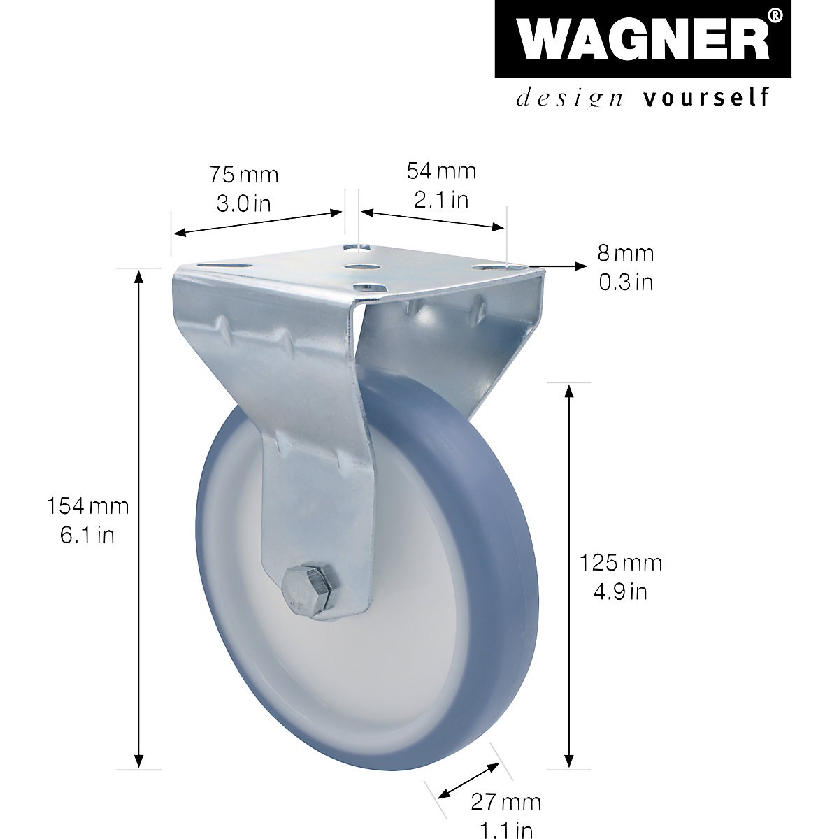Rolki wsporcze do urządzeń – Wagner (Zdjęcie produktu 2)-1