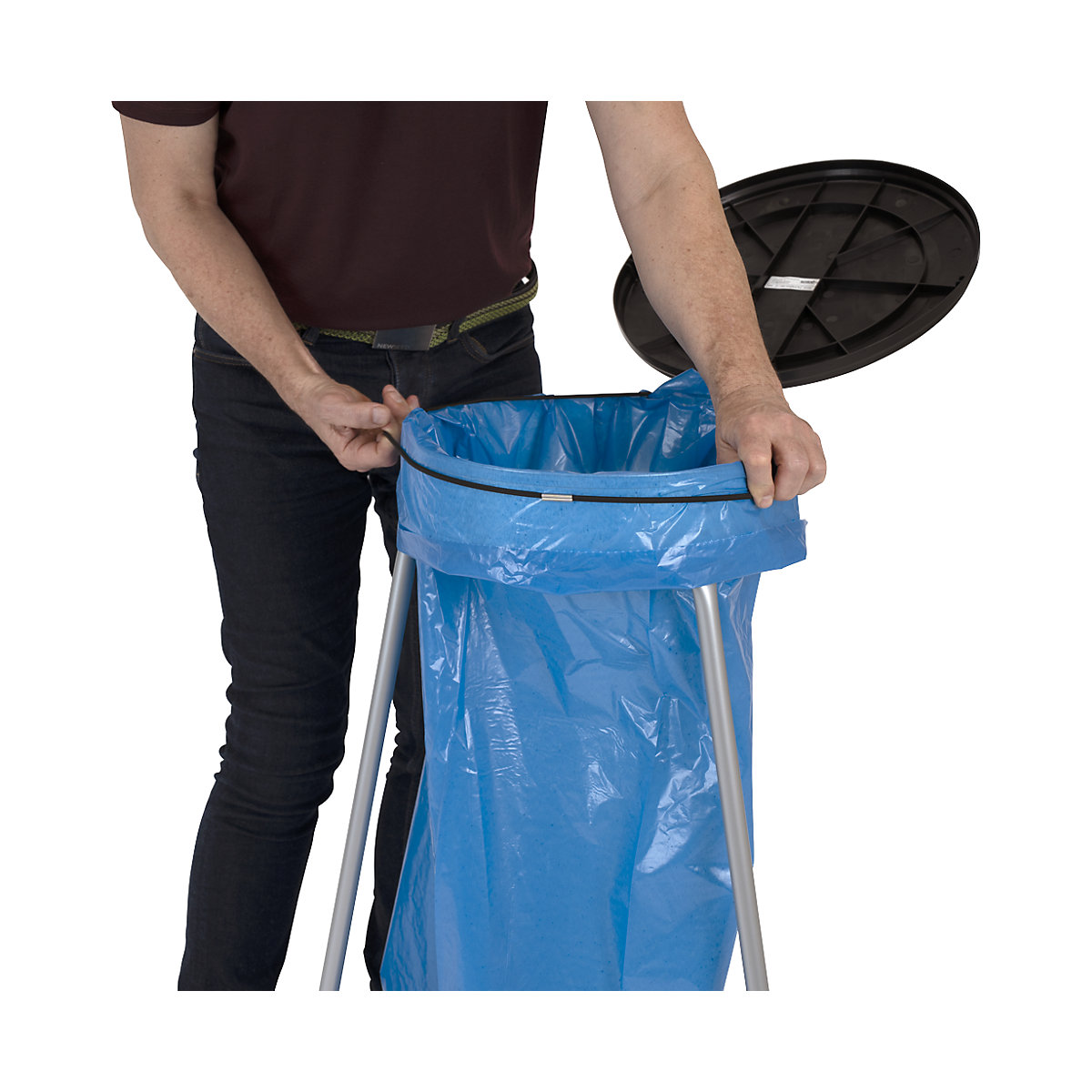 Szemeteszsákok, 100% PCR LDPE, 120 l – eurokraft basic (Termék képe 22)-21