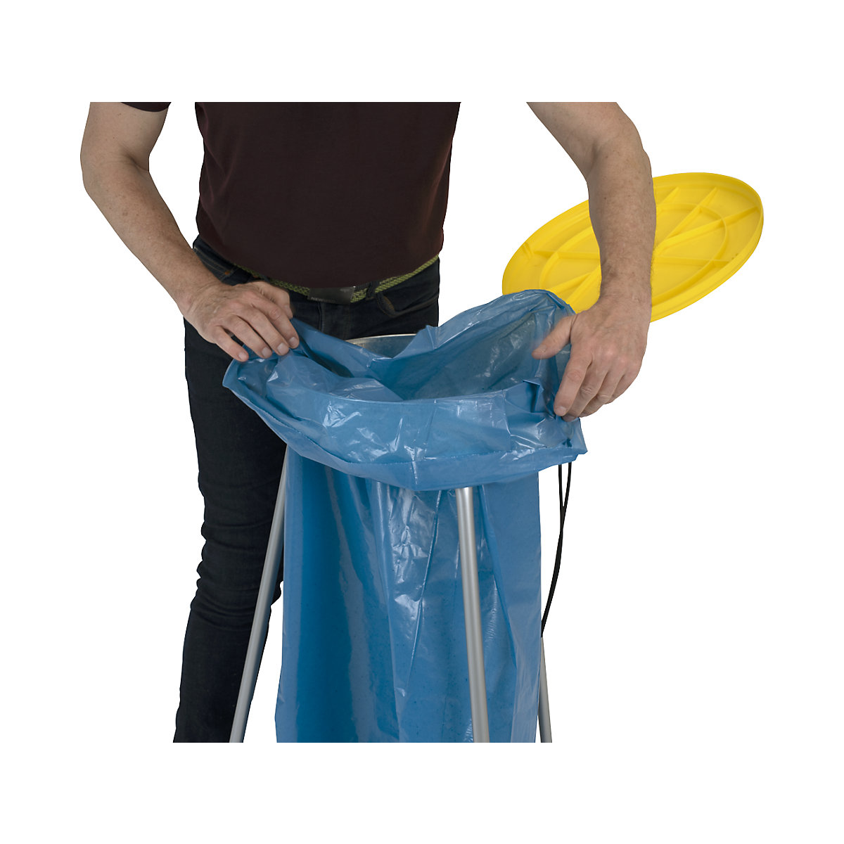 Szemeteszsákok, 100% PCR LDPE, 120 l – eurokraft basic (Termék képe 14)-13