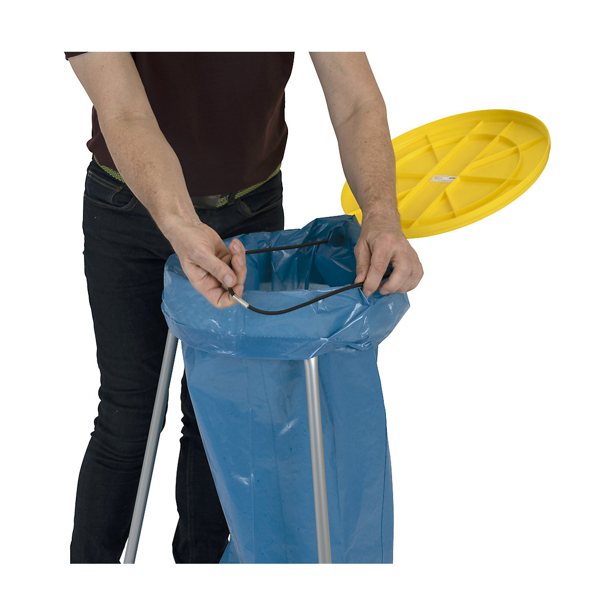 Szemeteszsákok, 100% PCR LDPE, 120 l – eurokraft basic (Termék képe 15)-14