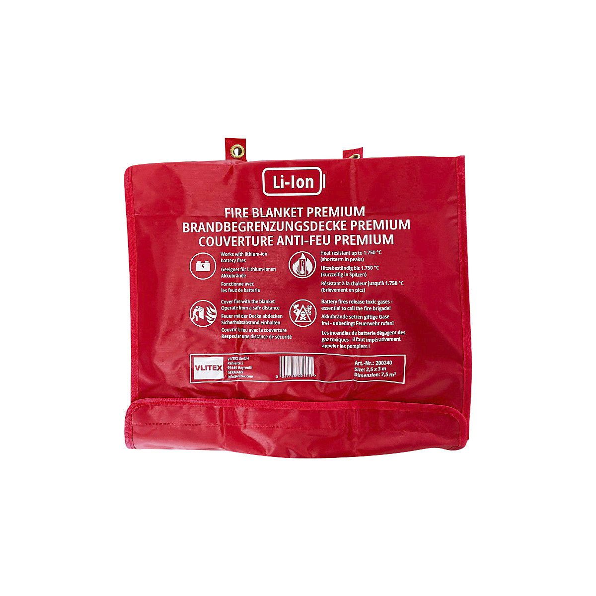 PREMIUM lítium-ion akkumulátorokhoz való tűzvédelmi takaró – VLITEX (Termék képe 5)-4