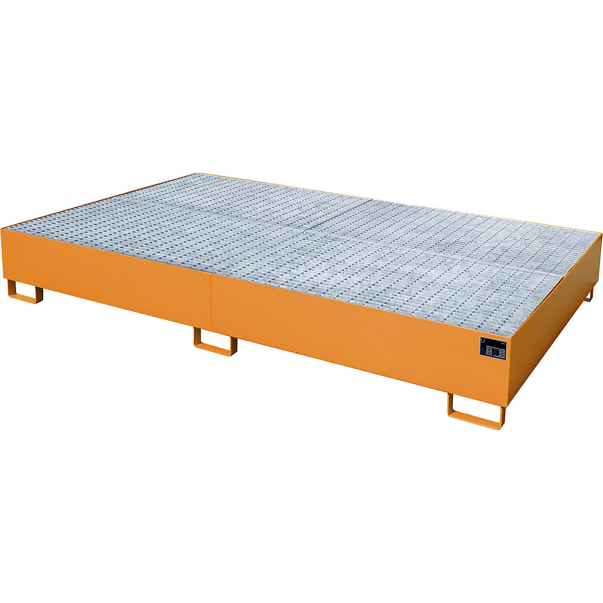 Acél felfogótálca IBC / KTC tartálykonténerekhez – eurokraft pro (Termék képe 2)-1