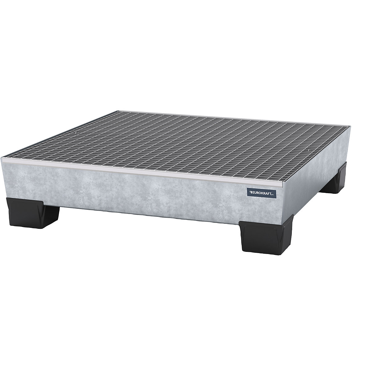 Acél felfogótálca műanyag talpakkal &ndash; eurokraft pro