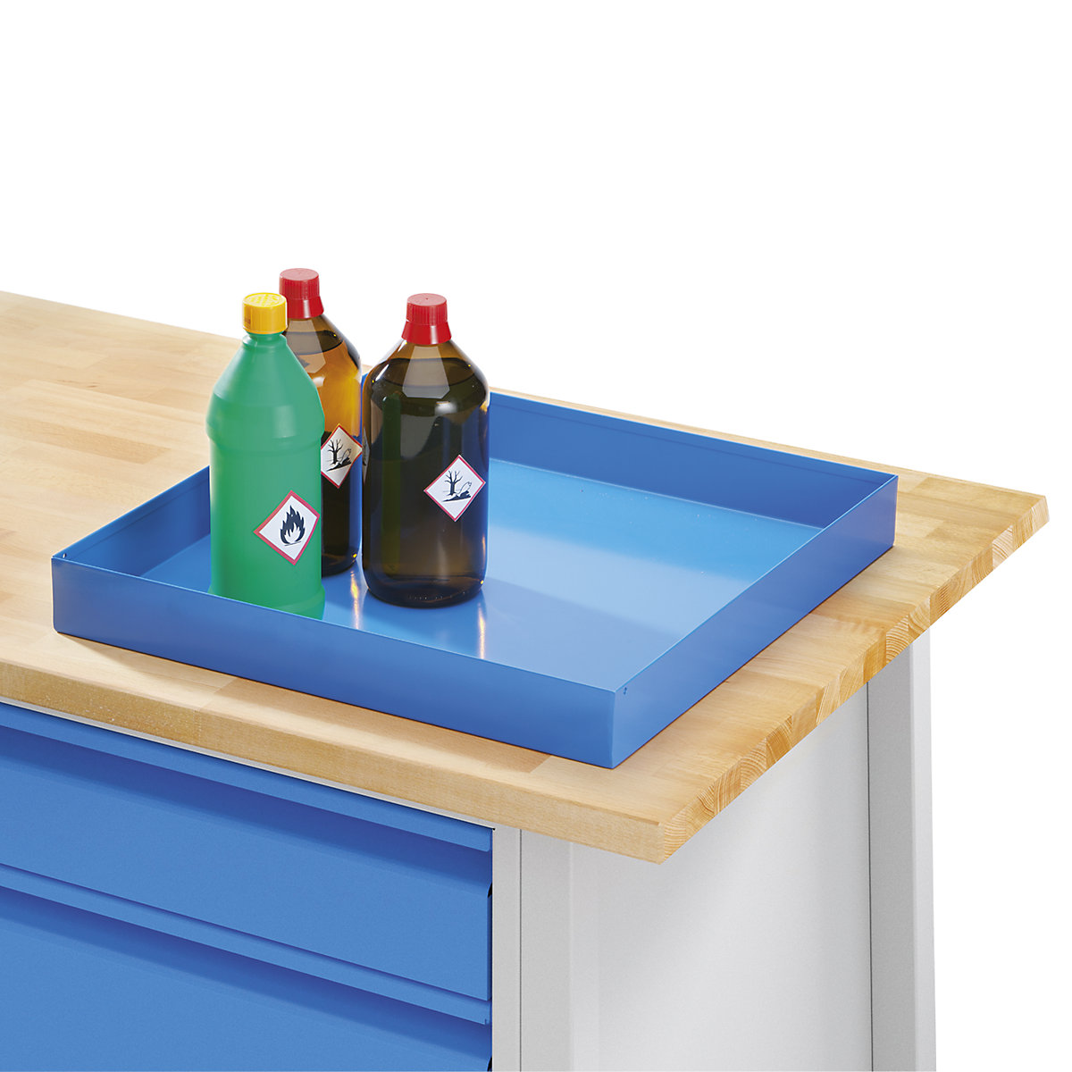 Acél univerzális tálca kiskannákhoz – eurokraft basic (Termék képe 4)-3