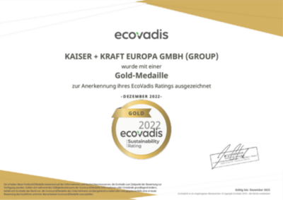 Top-Performer im EcoVadis Programm