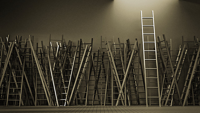 Many ladders