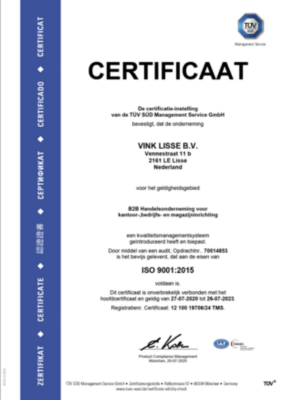 ISO 9001 certifikaat