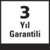 3 yıl garanti  Bu simge ile işaretlenmiş ürünlerde, malzeme için bir kalite ve teslimden itibaren 3 yıl boyunca çalışma garantisi teminatı vermekteyiz.