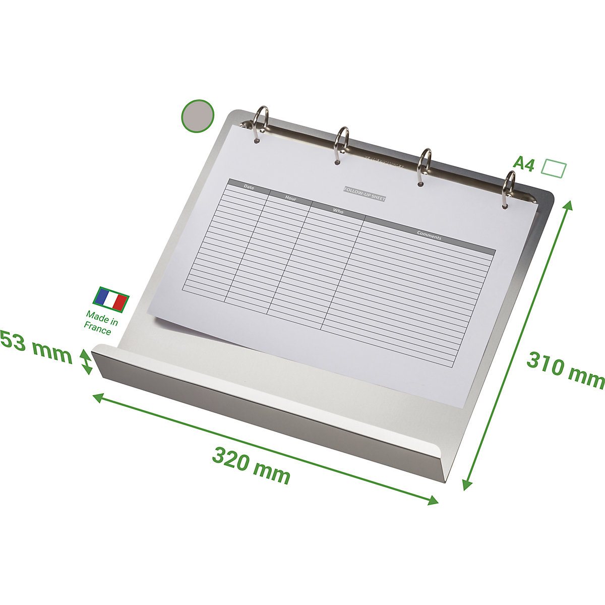 Magnetický pořadač se 4 kroužky a lištou – Tarifold (Obrázek výrobku 3)-2