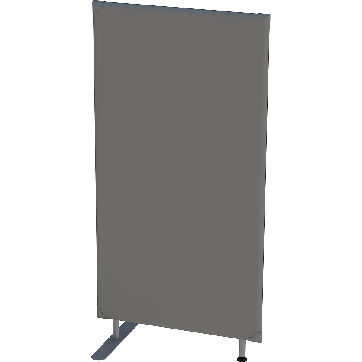 Protihluková dělicí stěna – eurokraft pro, nástěnný panel, výška 1600 mm, šířka 800 mm, šedá-7