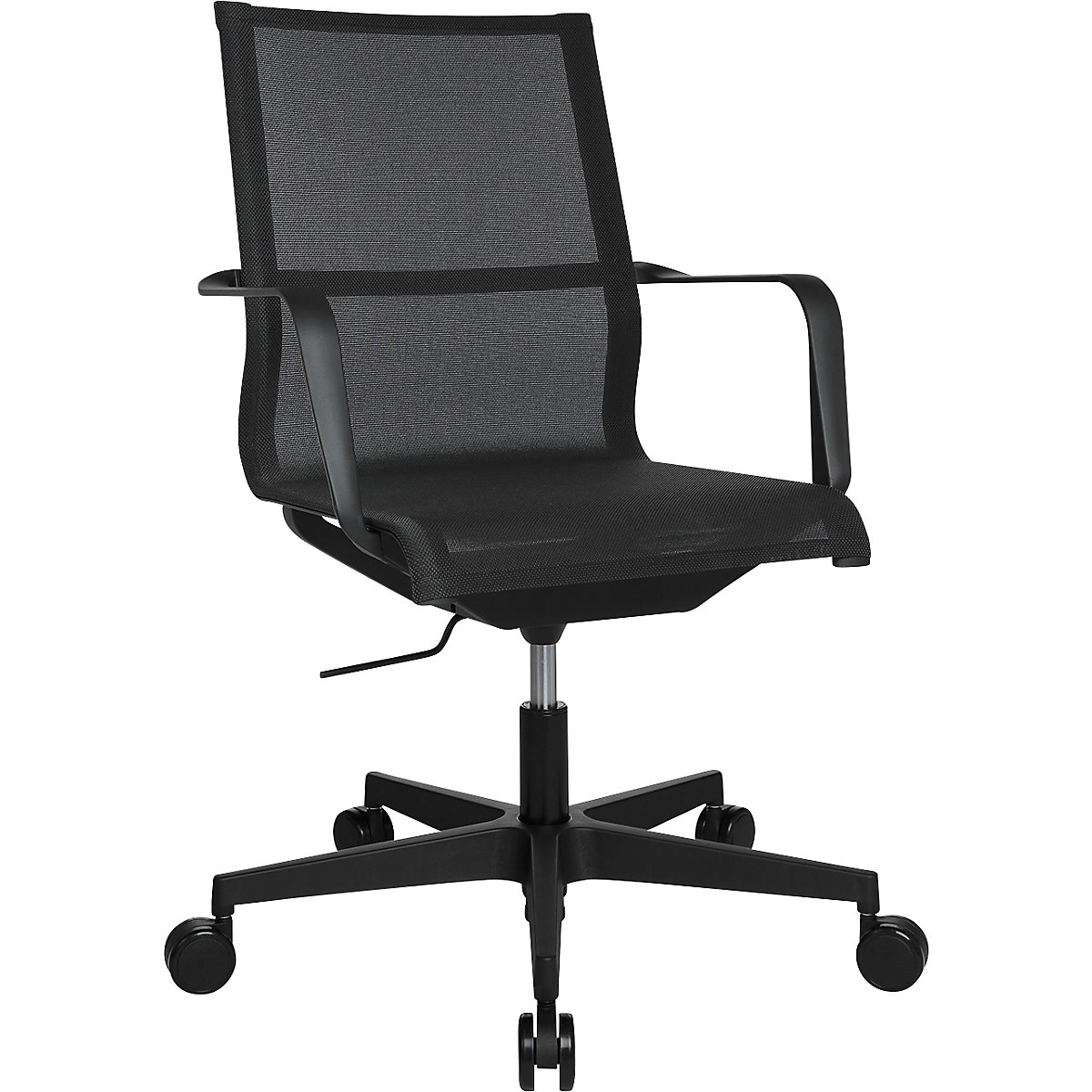 Topstar – Kancelářská otočná židle SITNESS LIFE 40, s područkami a kloubem SITNESS, černá