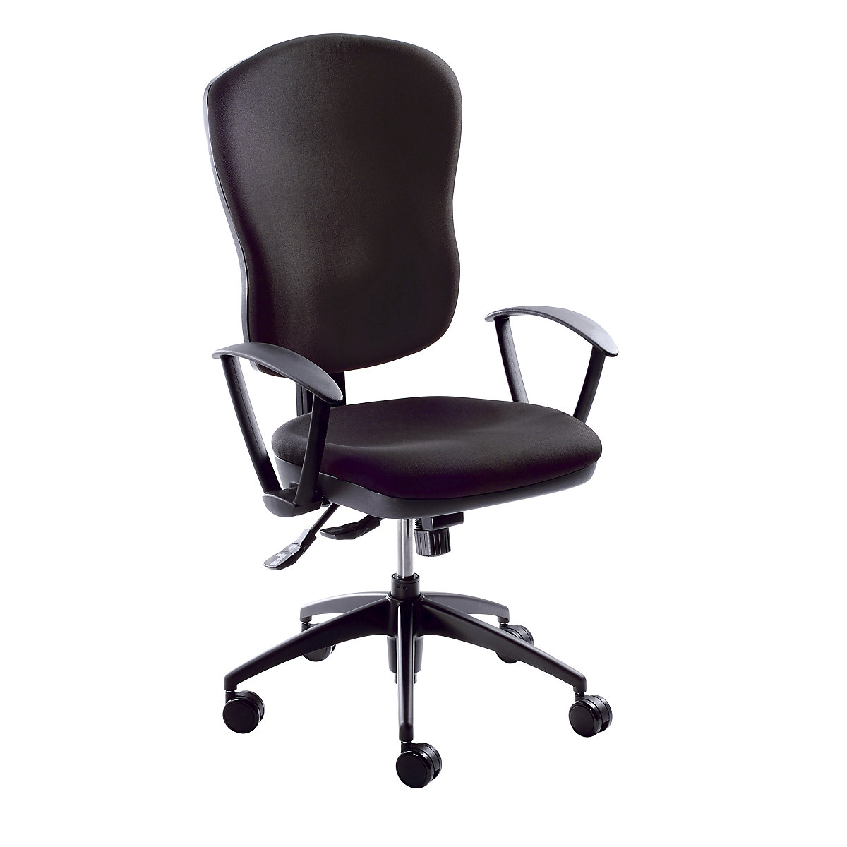 Otočná židle pro operátory, výška opěradla 600 mm – eurokraft pro (Obrázek výrobku 8)-7
