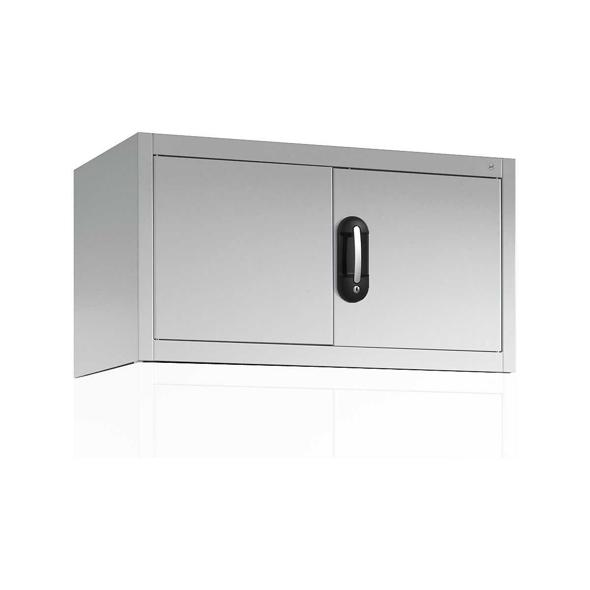 Nástavná skříň s otočnými dveřmi ACURADO – C+P, v x š x h 500 x 930 x 400 mm, světle šedá-6