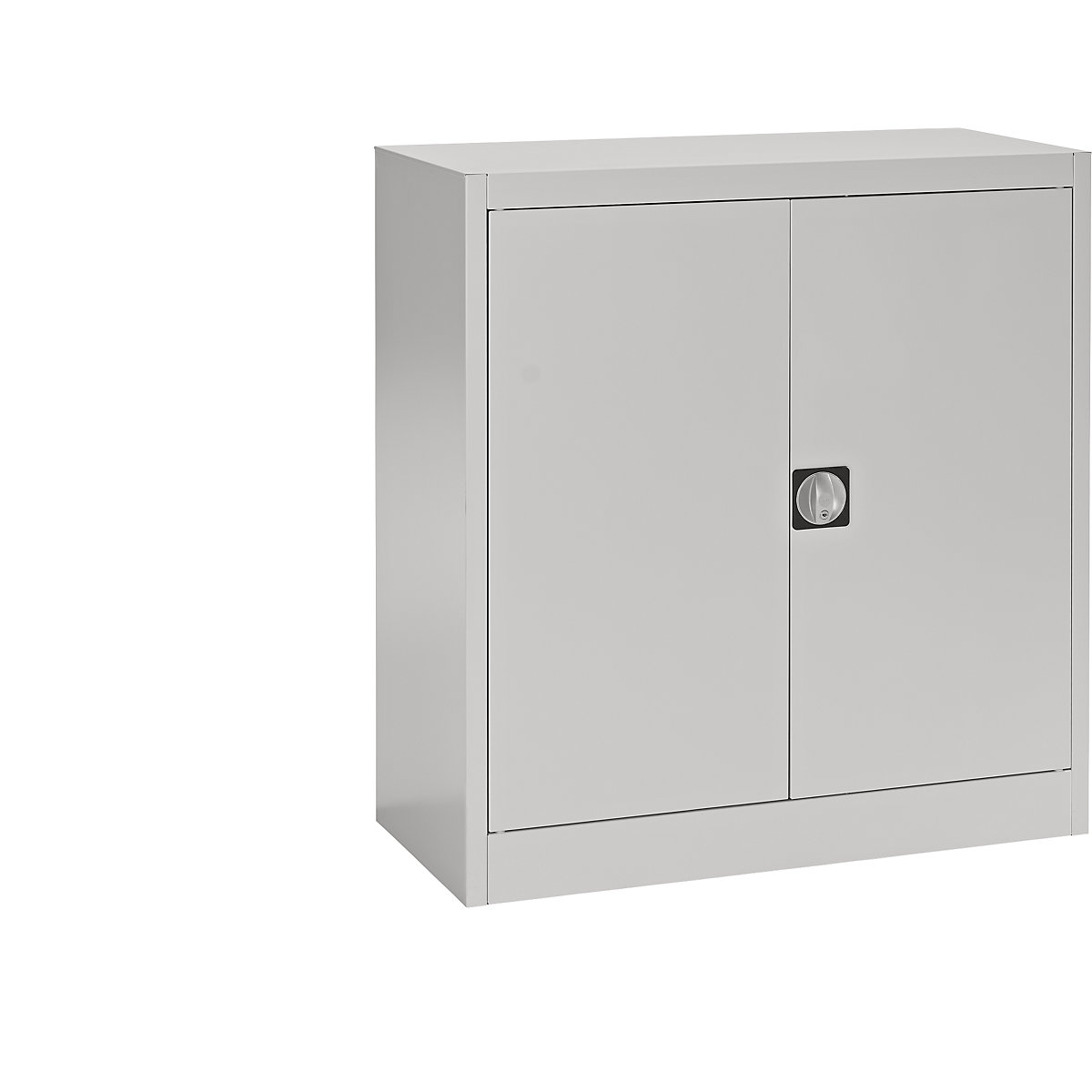 Ocelová skříň s otočnými dveřmi – mauser, 2 police, výška 1016 mm, světle šedá-8