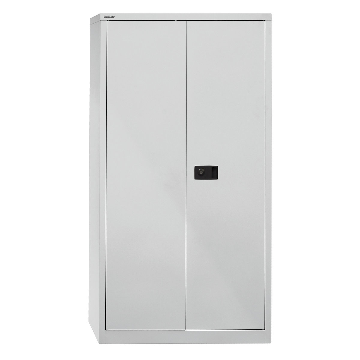 Skříň s otočnými dveřmi UNIVERSAL – BISLEY, v x š x h 1806 x 914 x 400 mm, 3 pozinkované police, 4 výšky pořadačů, světlá šedá-5