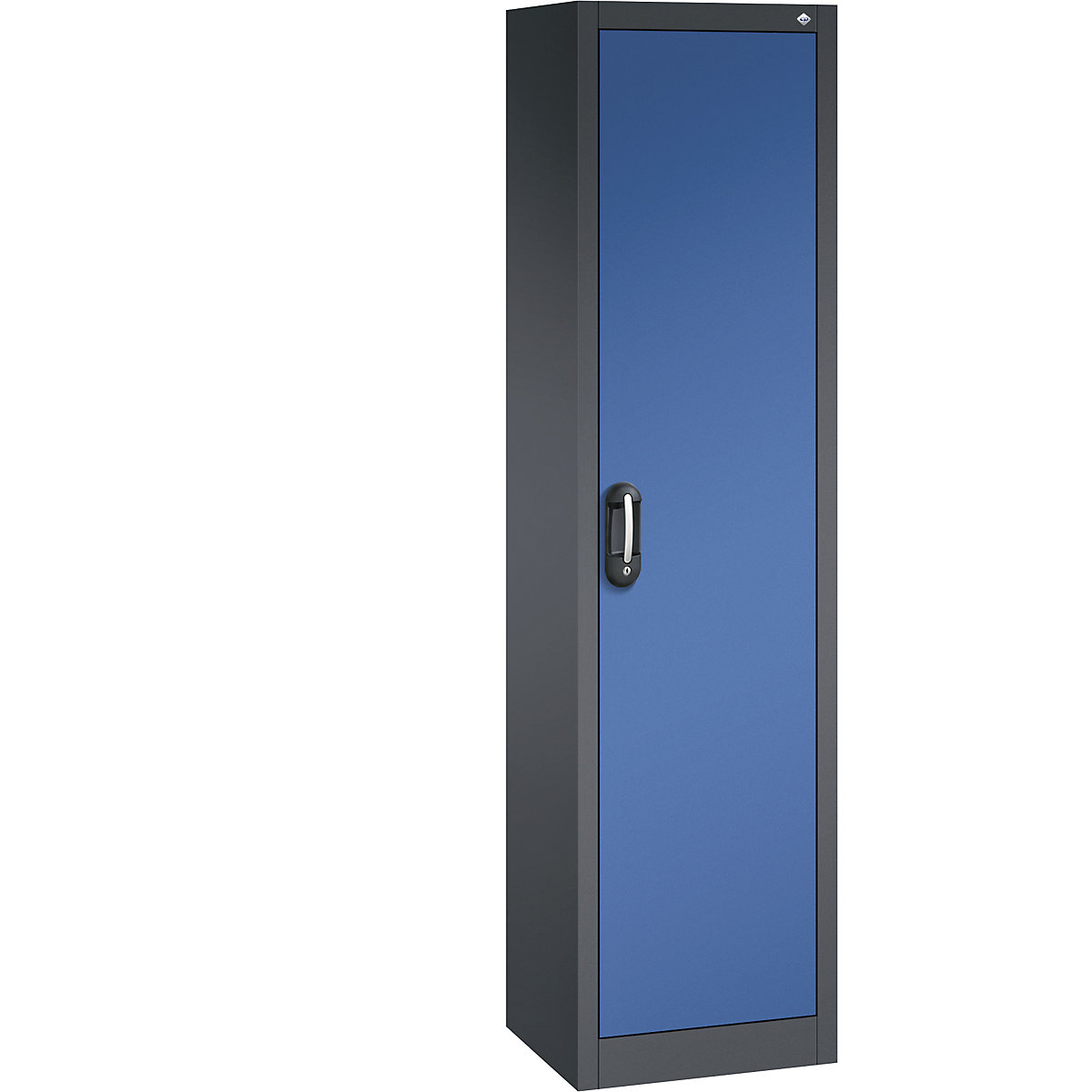 Univerzální skříň ACURADO – C+P, š x h 500 x 400 mm, černošedá / enciánová modrá-22