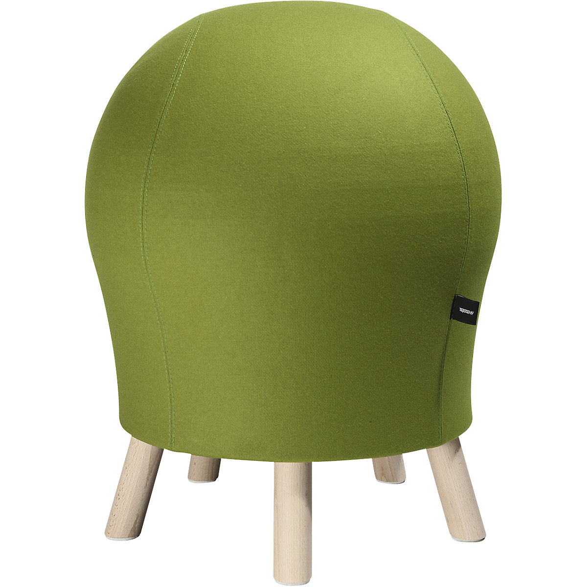 Fitness stolička SITNESS 5 ALPINE – Topstar, výška sedáku cca 620 mm, potah zelený-9