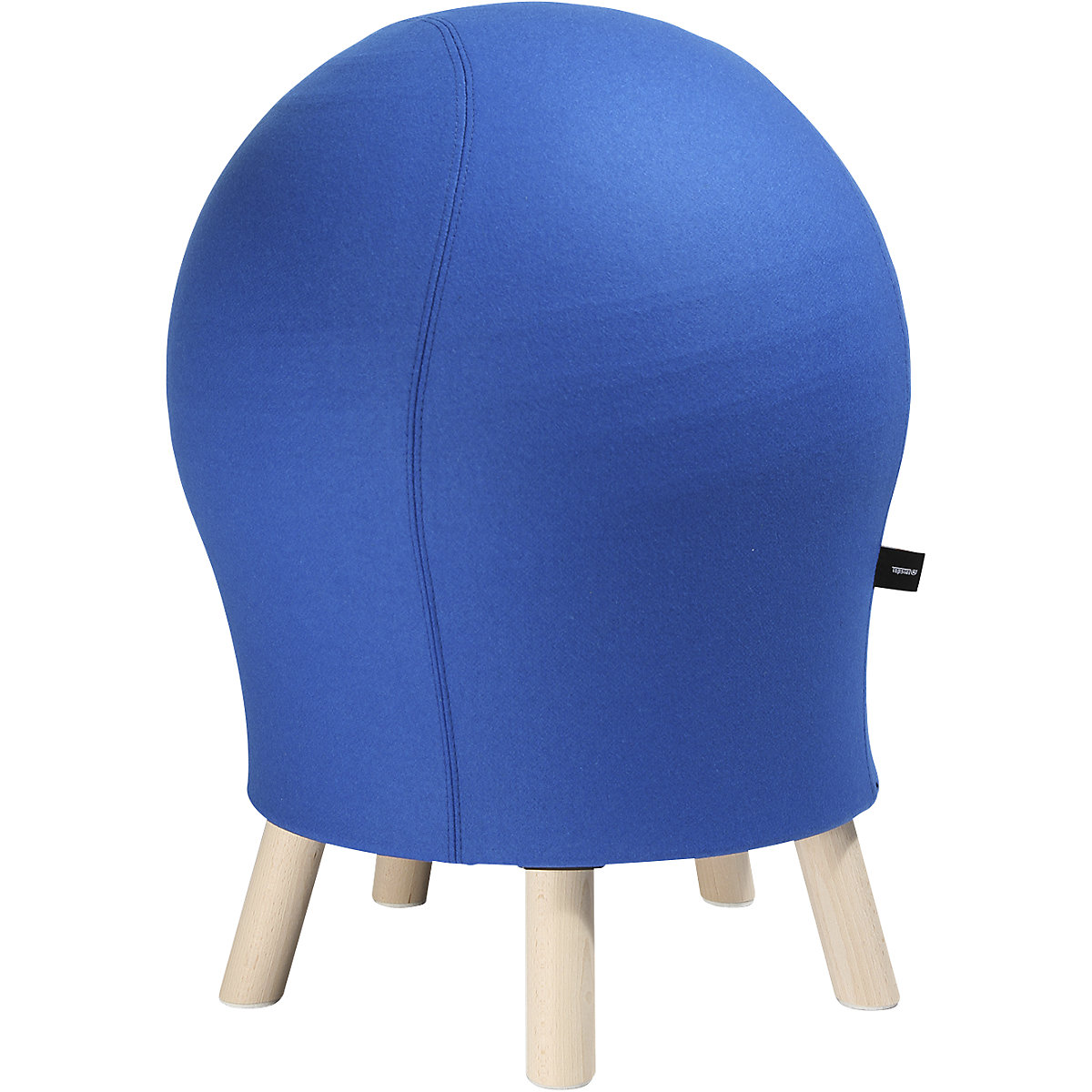Fitness stolička SITNESS 5 ALPINE – Topstar, výška sedáku cca 620 mm, potah modrý-5