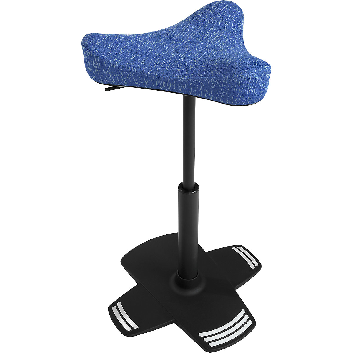 Opora pro stání SITNESS FALCON – Topstar, s ergonomicky tvarovaným sedlovým sedákem, potah modrý-6