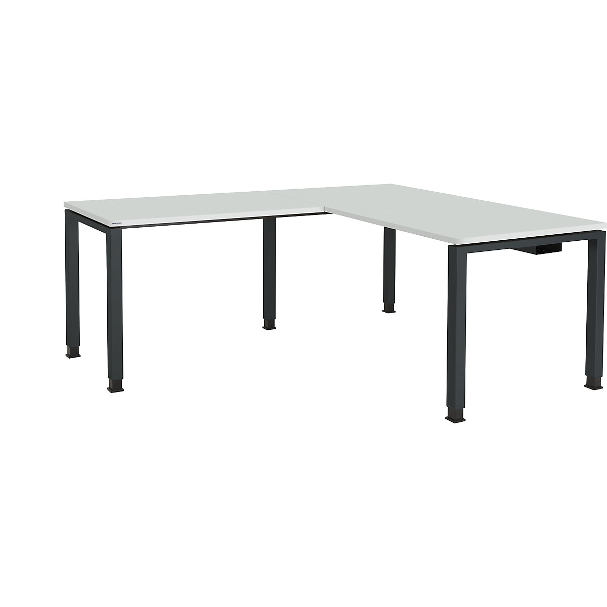 Kombinovaný psací stůl s nohami ze čtvercové/obdélníkové trubky – mauser