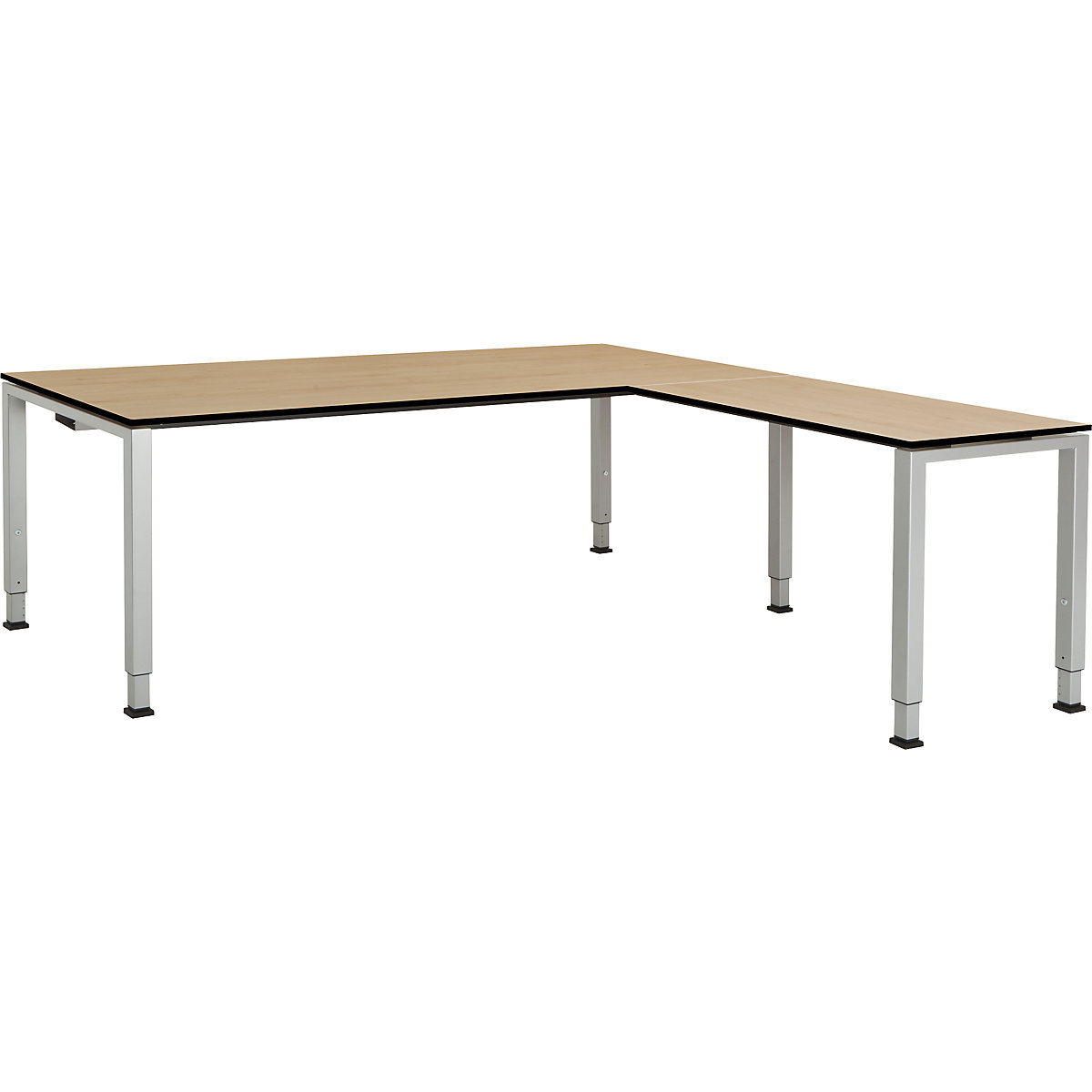 Kombinovaný psací stůl s nohami ze čtvercové/obdélníkové trubky - mauser