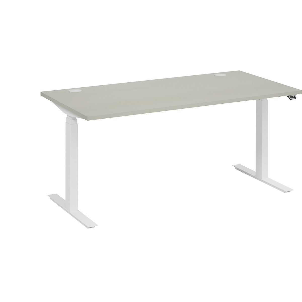 Psací stůl BOTTOM-UP white, š x h 1600 x 800 mm, světlá šedá