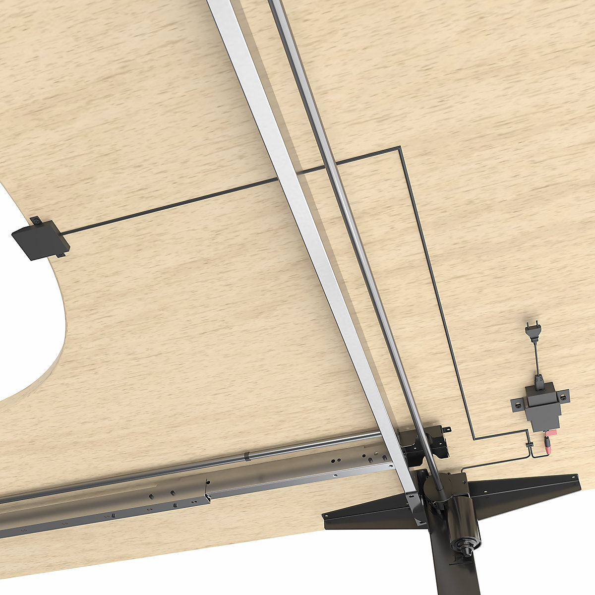 Písací stôl Atlanta, elektrické prestavenie výšky (Zobrazenie produktu 7)-6