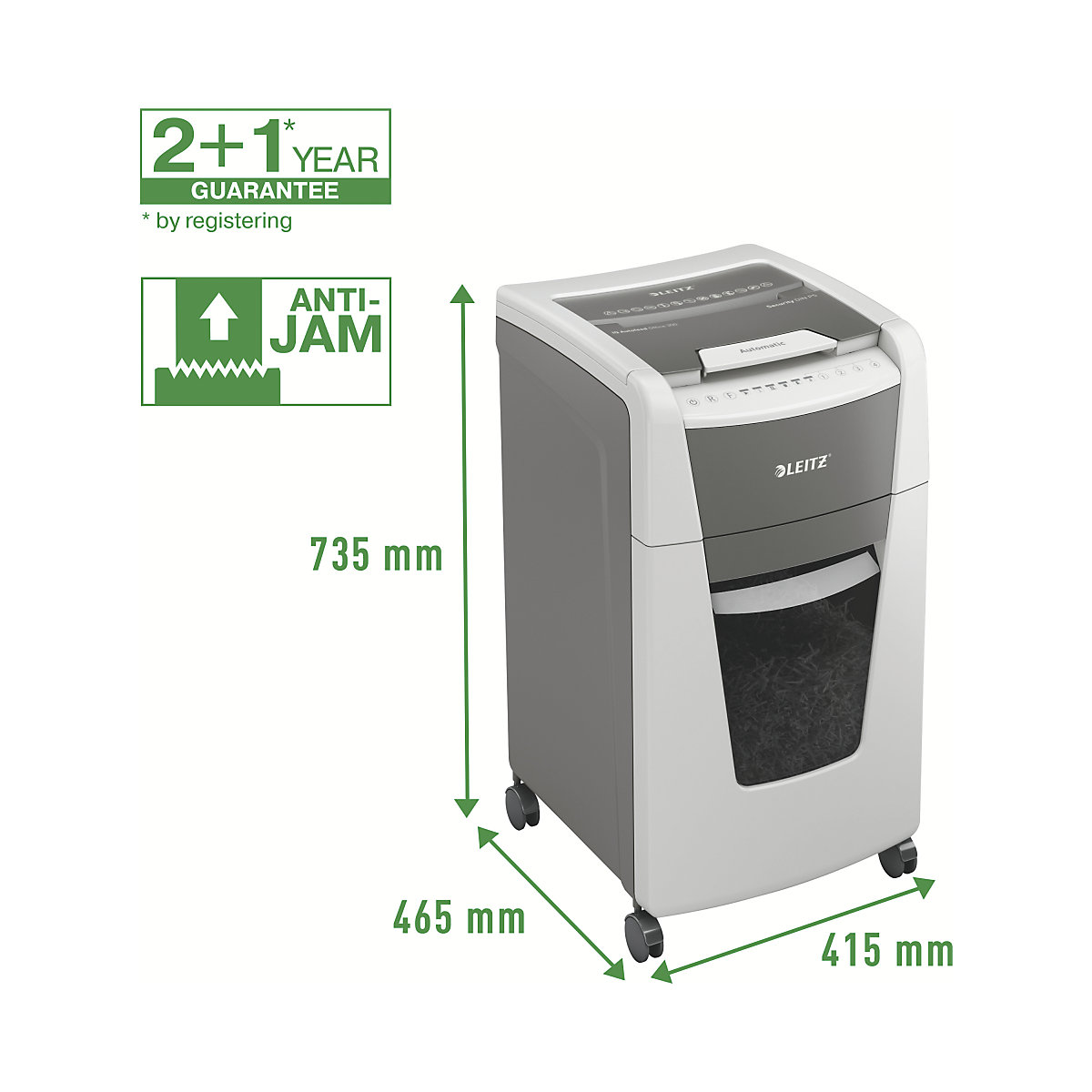 Skartovačka IQ Autofeed Office 300 – Leitz (Zobrazenie produktu 7)-6